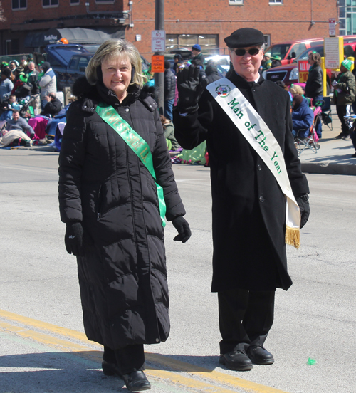 West Side Irish American Club Man of the Year Bill Luther and wife Diane